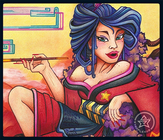 asianesque sunset closeup