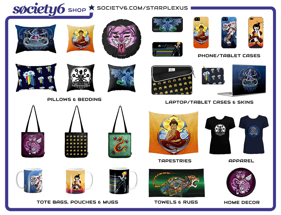 Society6 Starplexus Online Shop Merchandise